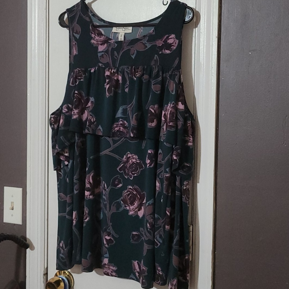 Jessica Simpson maternity cold shoulder blouse - Picture 4 of 5